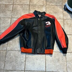 Vintage “DALE EARNHARDT #3 “ Black and Red Faux Leather Racing 🏎️ Jacket